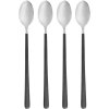 House Doctor Ox Löffel Lang 4er Set, Schwarz/Silber