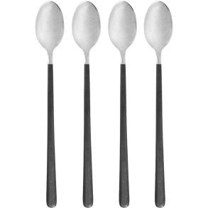 House Doctor Ox Lffel Lang 4er Set, Schwarz/Silber