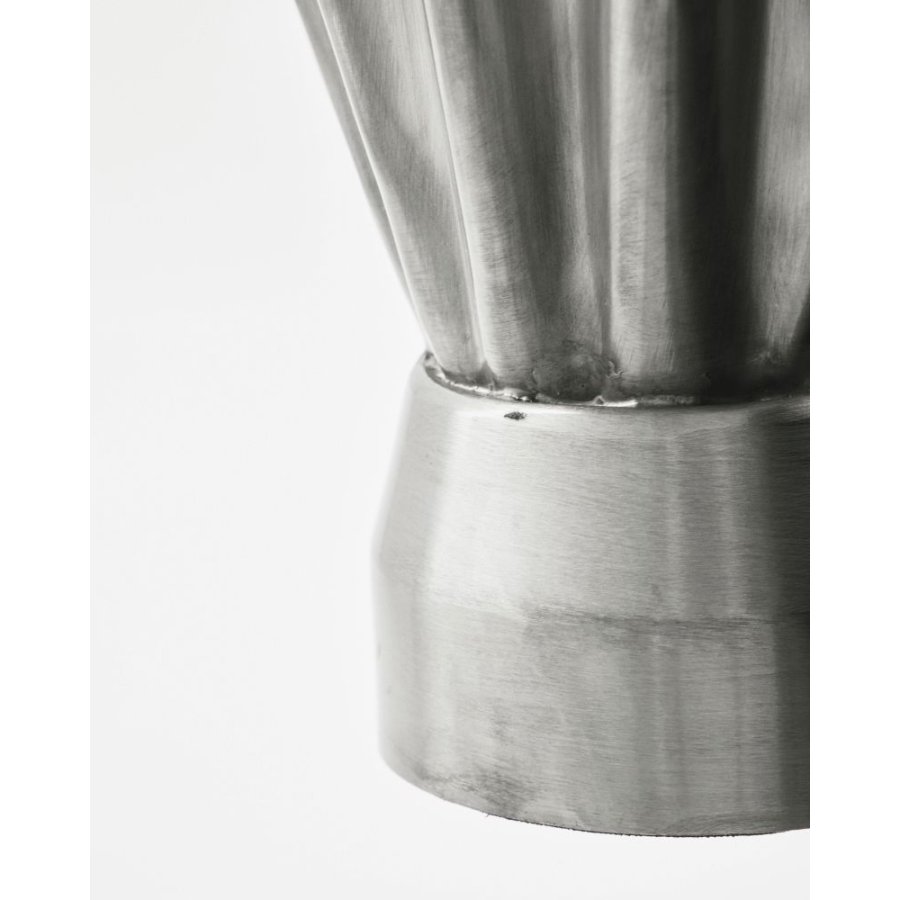 House Doctor Flood Vase H33 cm, Gebürstetes Silberfinish