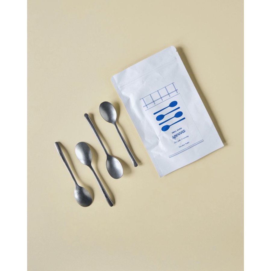 Nicolas Vahé Teelöffel 4er Set, Antikes Silberfinish