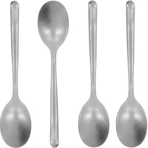 Nicolas Vah Teelffel 4er Set, Antikes Silberfinish