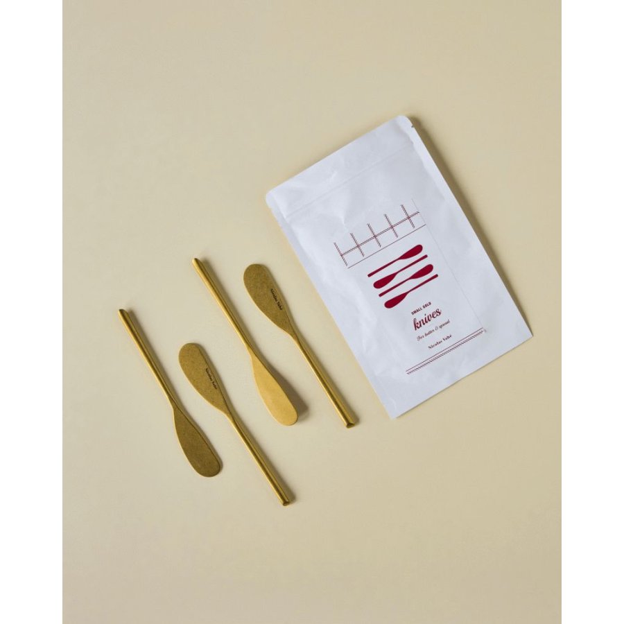 Nicolas Vahé Streichmesser 4er Set, Antikes Goldfinish