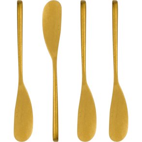 Nicolas Vah Streichmesser 4er Set, Antikes Goldfinish