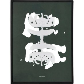 House Doctor Fairy Wandkunst 30x40 cm, Dunkelgrn/Wei