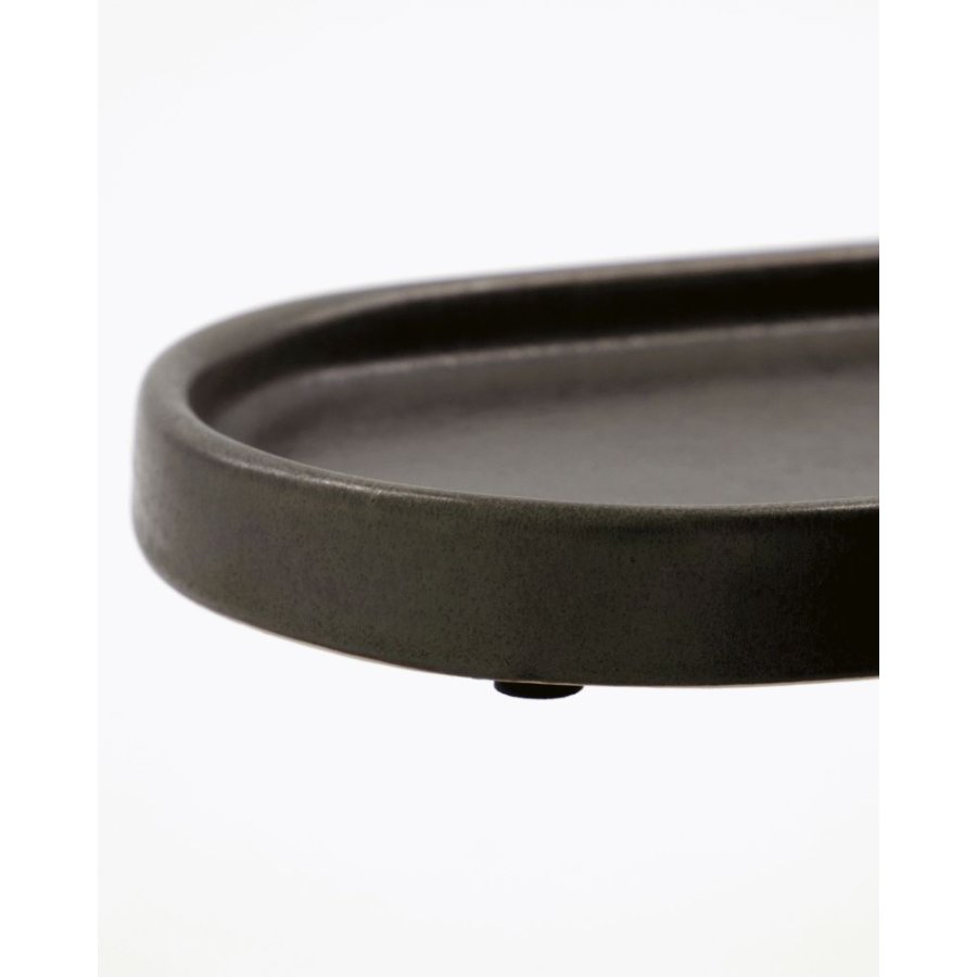 Meraki Datura Tablett 20 cm, Dunkelgrau