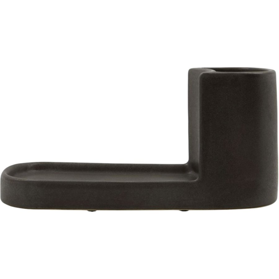Meraki Datura Bürsten- und Seifenhalter H12,5 cm, Dunkelgrau