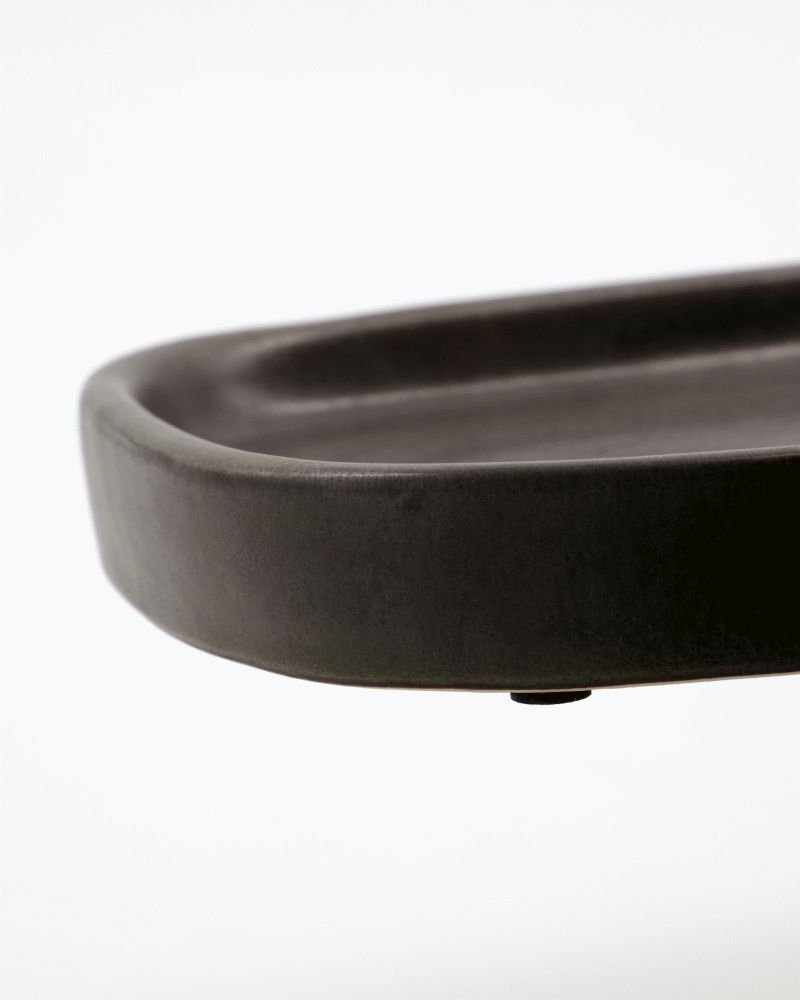Meraki Datura Tablett 24,5 cm, Dunkelgrau