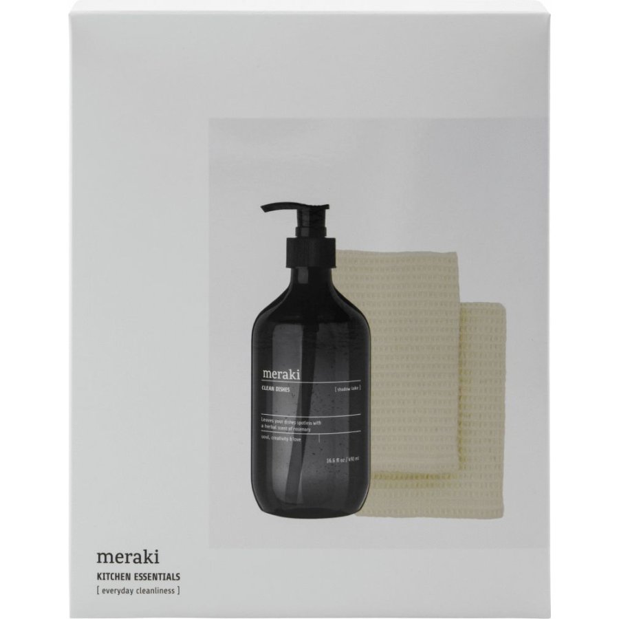 Meraki Geschenkbox mit Spülmittel und Spültuch