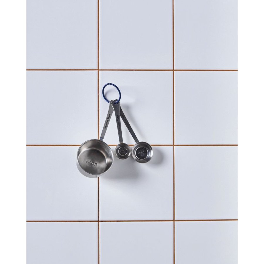 Nicolas Vahé Messbecher 3er Set, Silberfinish