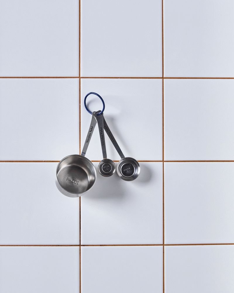 Nicolas Vahé Messbecher 3er Set, Silberfinish