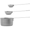 Nicolas Vahé Messbecher 3er Set, Silberfinish