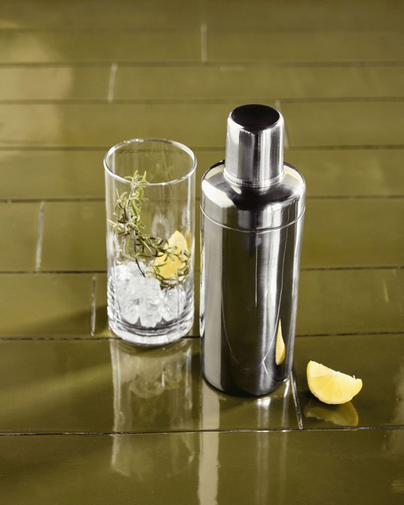 House Doctor Kett Shaker 65 cl, Silberfinish