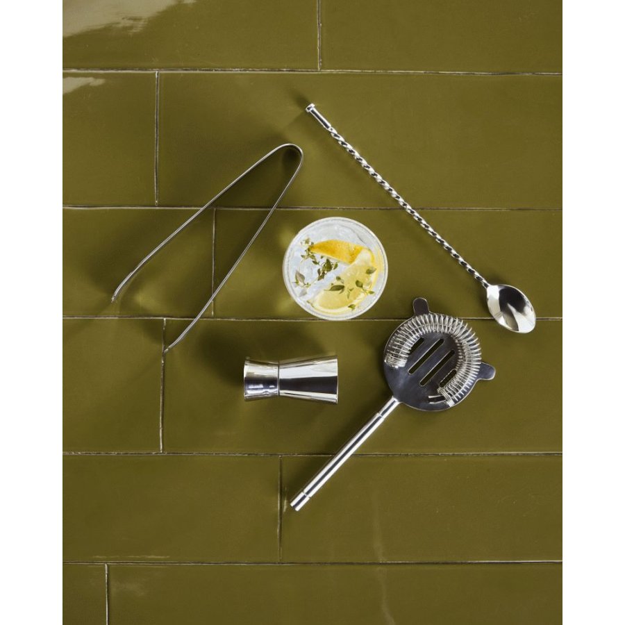 House Doctor Kett Cocktailset 4-teilig, Silberfinish