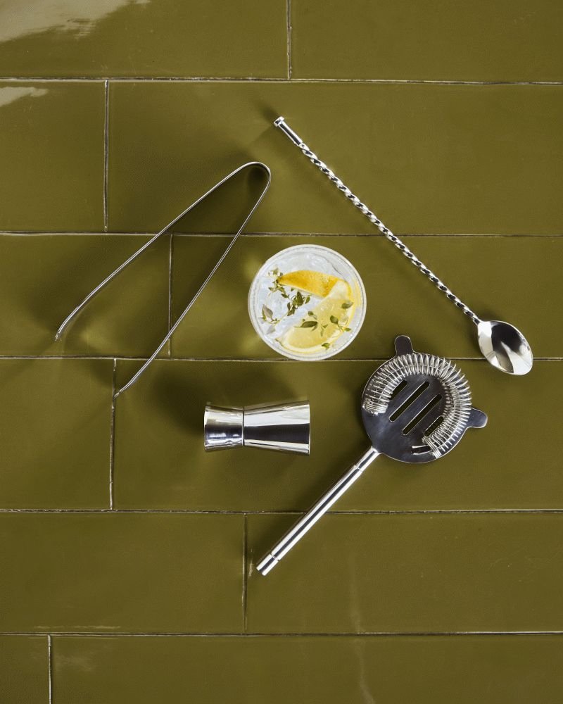 House Doctor Kett Cocktailset 4-teilig, Silberfinish