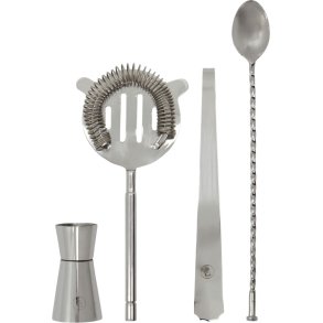 House Doctor Kett Cocktailset 4-teilig, Silberfinish