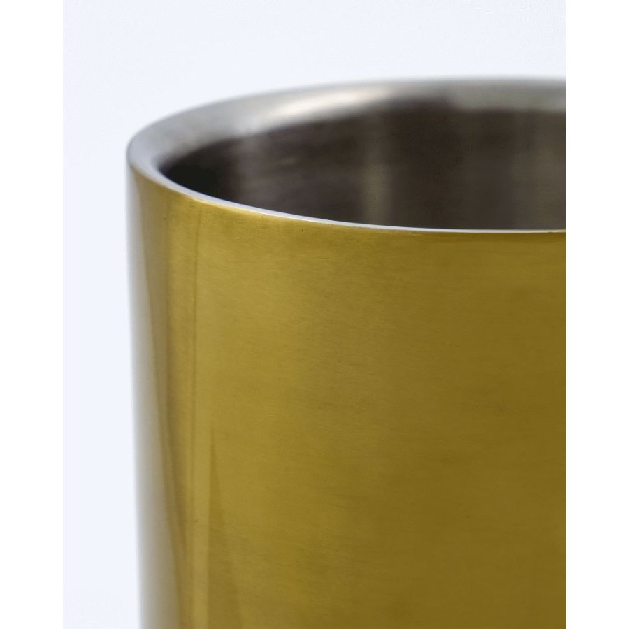 House Doctor Kett Weinkühler H18 cm, Antikes Messingfinish