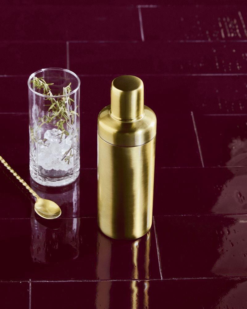 House Doctor Kett Shaker 65 cl, Antikes Messingfinish
