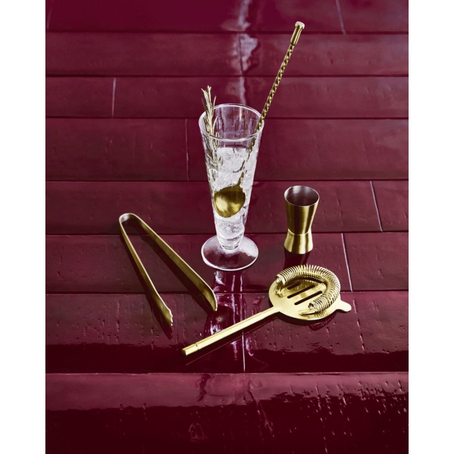 House Doctor Kett Cocktailset 4-teilig, Antikes Messingfinish