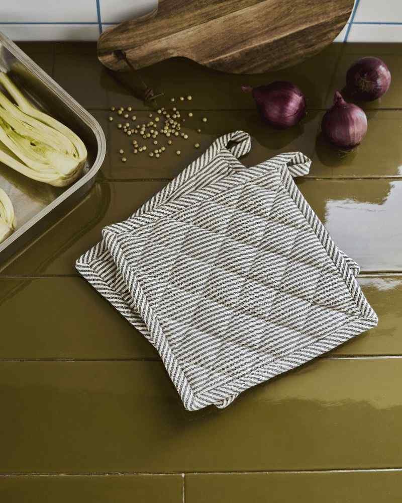 House Doctor Chef Topflappen 2er Set 22,5x22,5 cm, Dunkelgrau