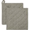 House Doctor Chef Topflappen 2er Set 22,5x22,5 cm, Dunkelgrau