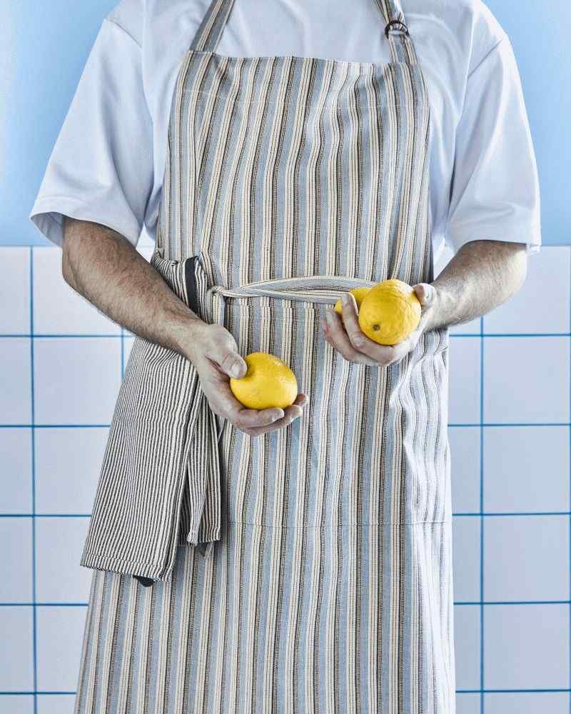 House Doctor Cook Schürze, Blau/Sand
