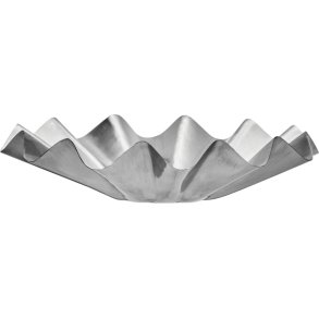 House Doctor Flood Schale 35 cm, Gebrstetes Silberfinish