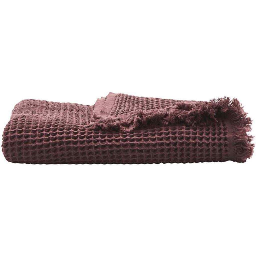 House Doctor Plaid Aubergine, 170x120 cm.