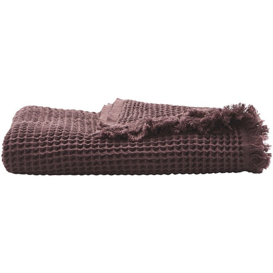 House Doctor Plaid Aubergine, 170x120 cm.