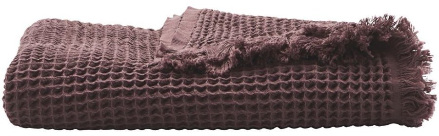 House Doctor Plaid Aubergine, 170x120 cm.