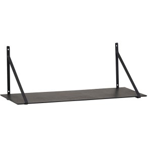 House Doctor Lemmy Regal mit Eisenaufhngung 70x25 cm, Schwarz