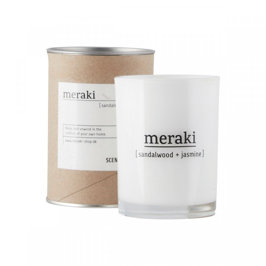 Meraki Duftkerze 10,5 cm, Sandalwood & Jasmin