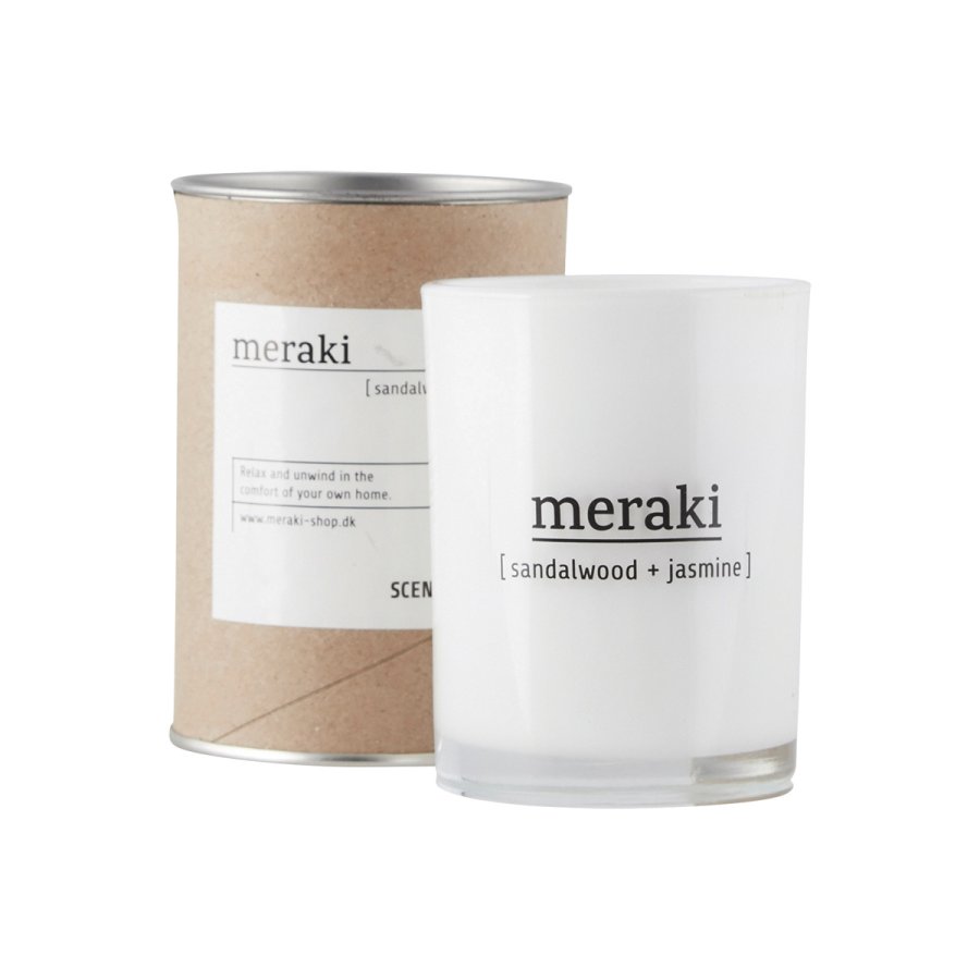 Meraki Duftkerze 10,5 cm, Sandalwood & Jasmin