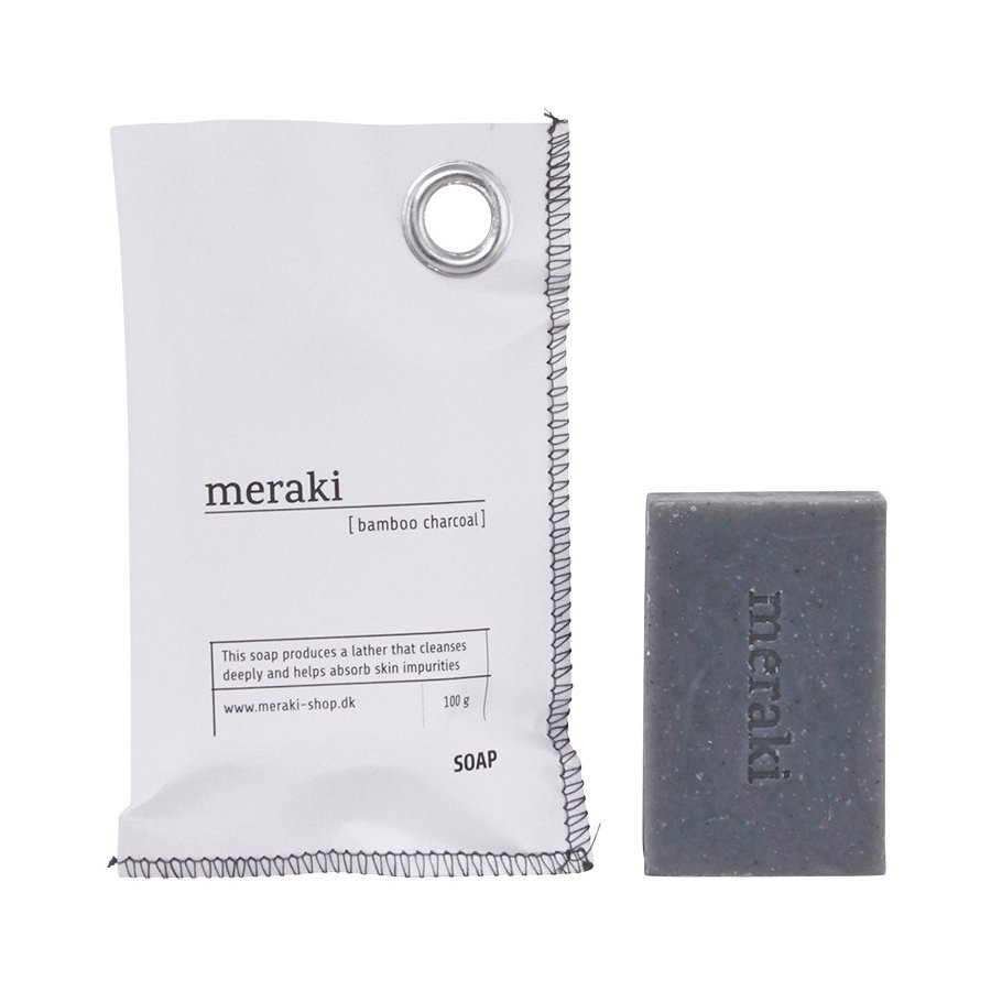 Meraki Håndsæbe 100 g, Bambuskul