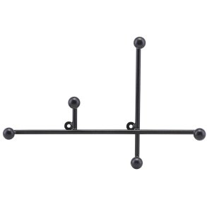 House Doctor Prea Wandgarderobe 27 cm, Mattschwarz