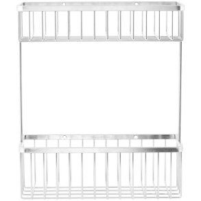 House Doctor Bath Double Badeværelseskurv 28x11 cm, Rustfrit Stål