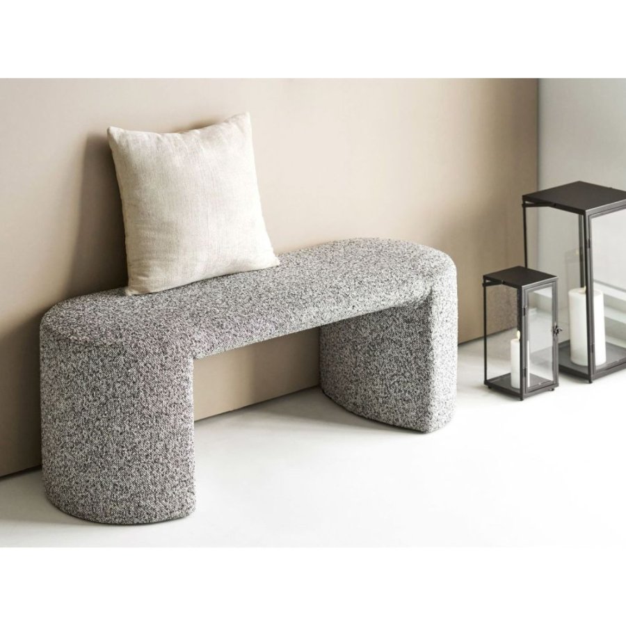 House Nordic Westport B�nk 120 cm, Sort/Hvid