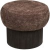 House Nordic Christchurch Puf H42 cm, M�rkebrun