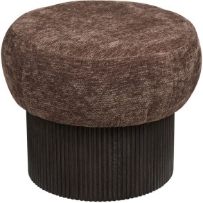 House Nordic Christchurch Puf H42 cm, M�rkebrun