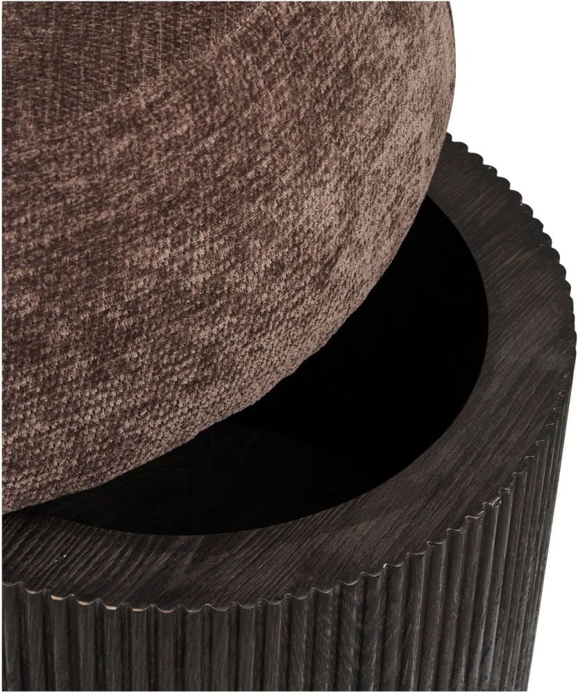 House Nordic Christchurch Puf H42 cm, M�rkebrun