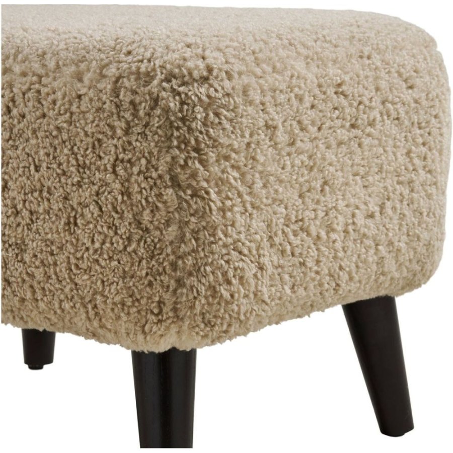 House Nordic Lunaro Puf H39 cm, Lysebrun