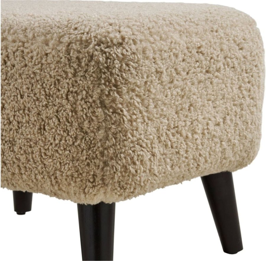 House Nordic Lunaro Puf H39 cm, Lysebrun