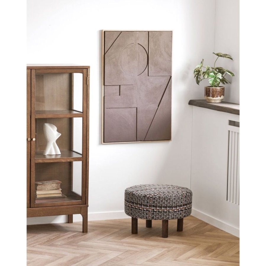House Nordic Falkirk Puf H36 cm, Brun