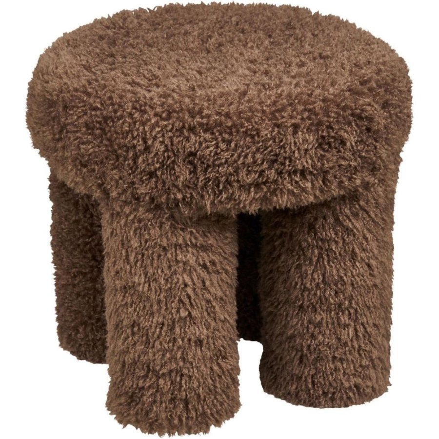 House Nordic Gisborne Puf H38 cm, Brun