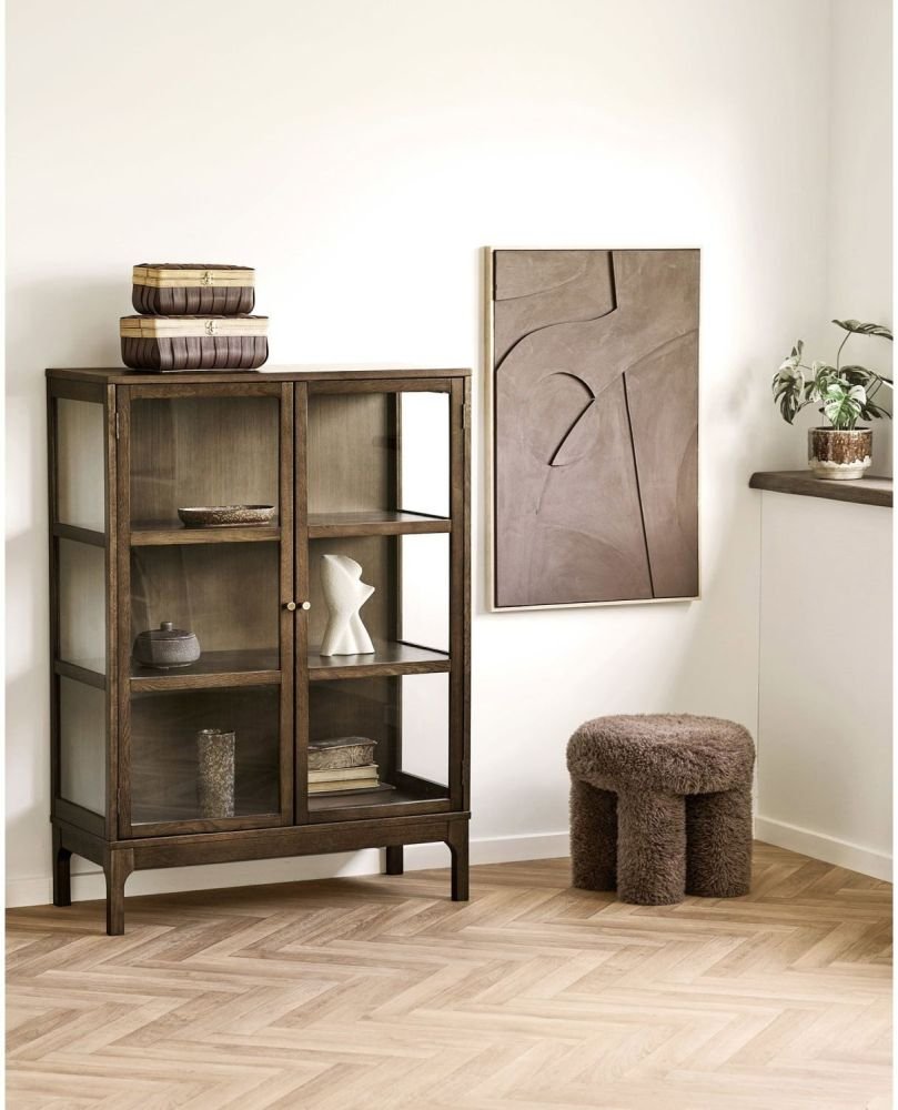 House Nordic Gisborne Puf H38 cm, Brun