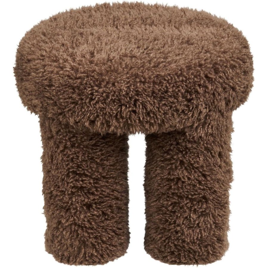 House Nordic Gisborne Puf H38 cm, Brun