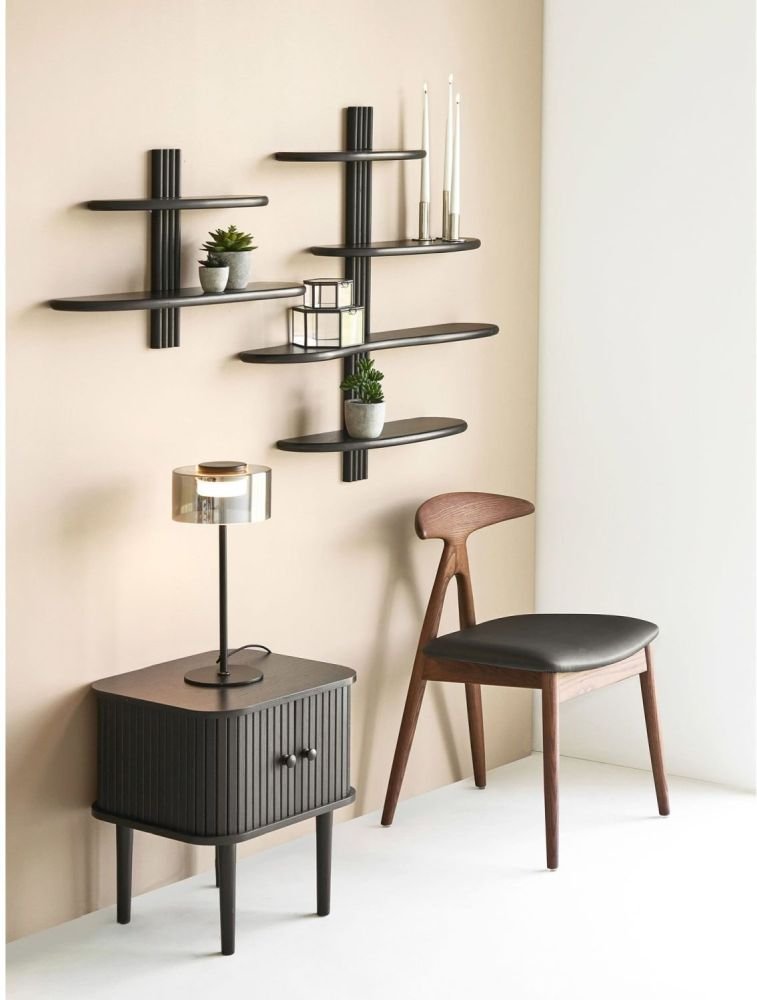 House Nordic Nikko Hj�rnebord H50,5 cm, Sort