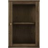 House Nordic Zamora V�gh�ngt Vitrineskab 40x60 cm, Eg/Egetr�sfiner