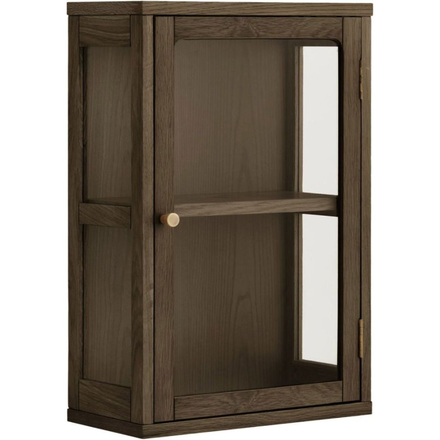 House Nordic Zamora V�gh�ngt Vitrineskab 40x60 cm, Eg/Egetr�sfiner