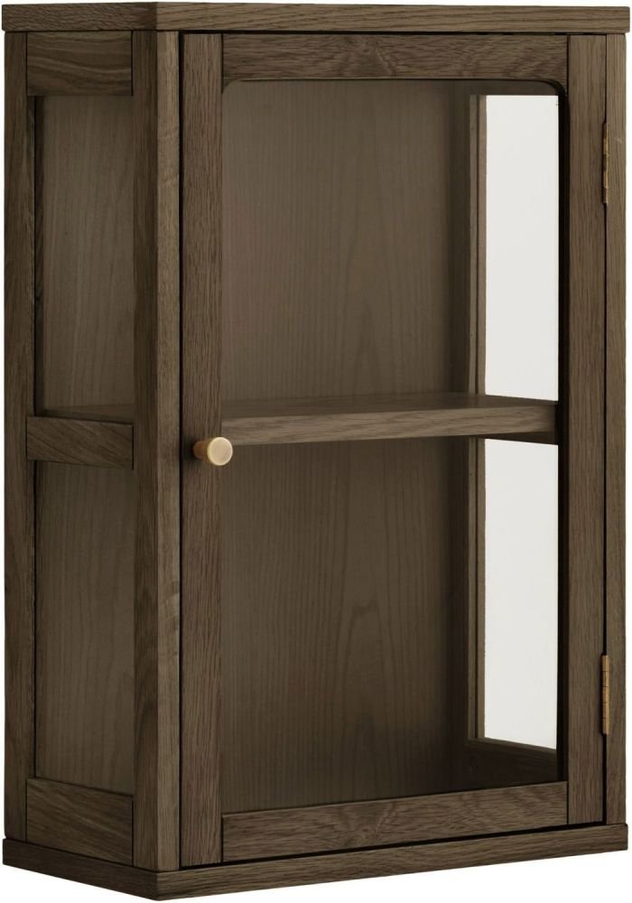 House Nordic Zamora V�gh�ngt Vitrineskab 40x60 cm, Eg/Egetr�sfiner
