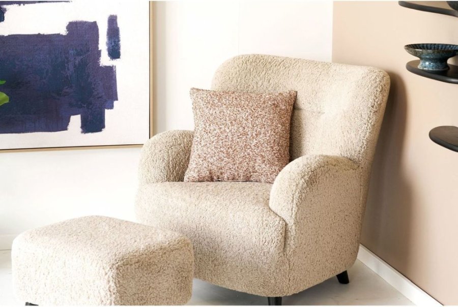 House Nordic Lamu Pude 45x45 cm, Brun/Beige